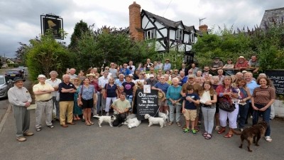 Community spirit: Herefordshire villagers will bid to buy 'only pub for miles' when Ei auctions it off later this month