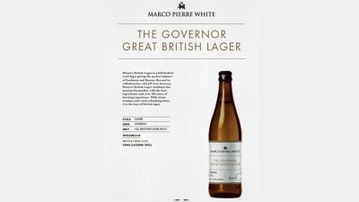 Malt and hop: celebrity chef Marco Pierre White's The Governor lager will be brewed by JD Lees