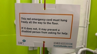Play your cards right: Euan's Guide is sending out postcards with advice on hanging safety cords correctly