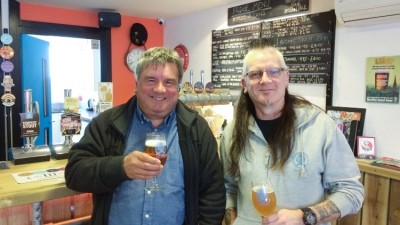 Driving force: BeerHeadZ chiefs Martin Johnson (left) and Phil Ayling