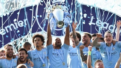 We are the champions: Manchester City won the league last season (image: Getty)