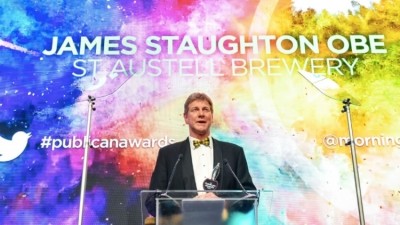 That winning feeling: James Staughton OBE of St Austell Brewery took home the night's Outstanding Industry Contribution award