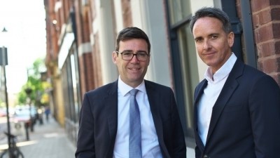Love the local: Sacha Lord (R) and Mayor of Greater Manchester Andy Burnham have been actively encouraging the city-region's public to think about helping their closest operators