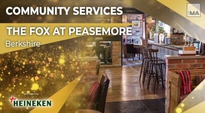 The Fox at Peasemore wins Community Services at the Great British Pub Awards