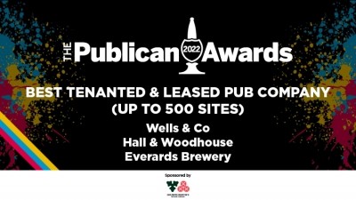 Publican Awards 2022 finalists in Best Tenanted & Leased Pub Company up to 500 sites
