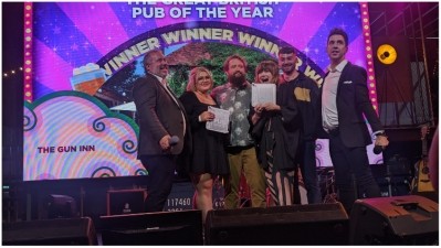 Overall champion: the Gun Inn has been named the Great British Pub of the Year