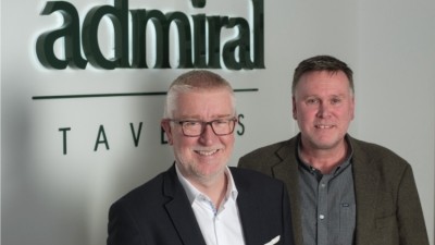 Potential acquisitions eyed: Admiral Taverns CEO Chris Jowsey (left) 