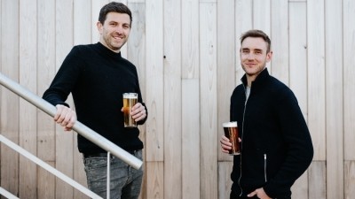 Bending their backs: Harry Gurney (left) and Stuart Broad hope to increase turnover with the joint investment from Everards