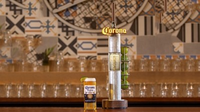 Suggested serve: Corona draught still includes serving the beer with lime