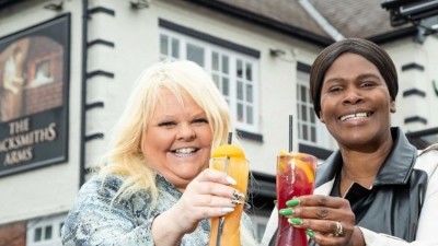 The Blacksmiths Arms operator Maria Dillon along with the LoveInspire founder and chief executive Monica Holton