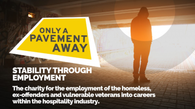 Generous donations: hospitality jobs charity Only a Pavement Away shared how it has raised money for the homeless during lockdown