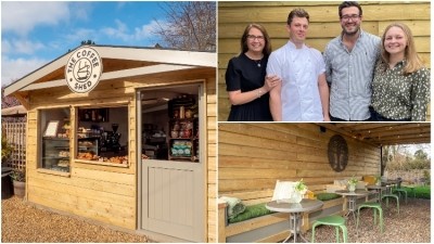 Exciting times: Three Horses pub in Fordham opens new coffee shop (Pictured: Moira Edwards and the pub team / The Coffee Shed new site)