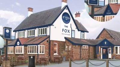 Partnership: Ego Restaurants have taken on their second site, The Fox pub in Cheshire, with Ei Group 