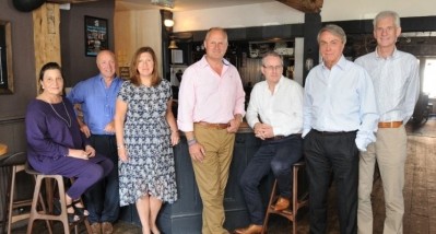Sales growth: Ei Group board members with chief operating officer Simon Townsend (centre)