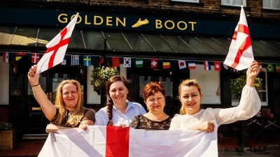 'Golden boot': the Golden Fleece in Manor Park, London, has rebranded itself in support of England captain Harry Kane