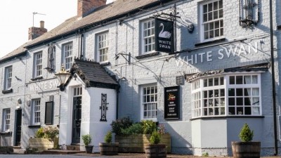 Cash injection: the White Swan in Ockbrook, near Derby reopened in April after a joint investment of £120,000 from Star and the pub's licensees