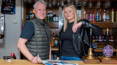 Star turn: Russell Moreton and Melissa Nicholls have run the pub for more than a year on a temporary basis