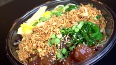 Mixed ingredients: poke is a mix of Japanese and Hawaiian cuisine