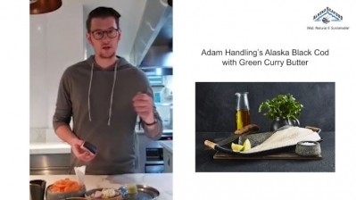 Adam Handling chef cooks black cod green curry
