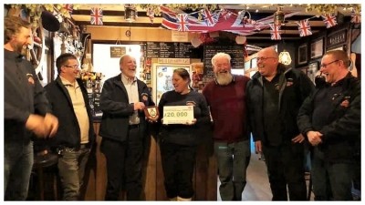 Making waves: publicans raise money for those who save lives at sea