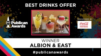 Award winner: Albion & East took home the title of Best Drinks Offer