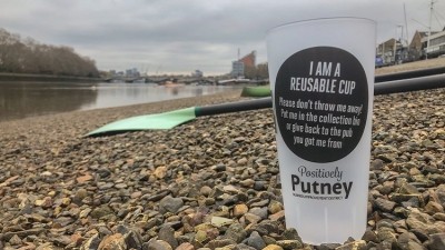 Race day: Several Thameside pubs will use reusable cups on the day of the Oxford v Cambridge Boat Race next month