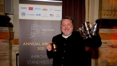 Champion crowned: Pete Brown was awarded the Beer Writer of the Year title