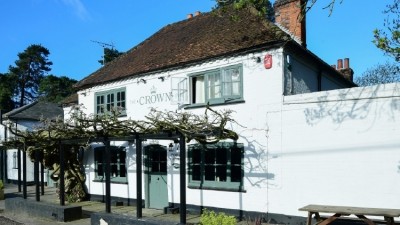 Crowning glory: Food, bespoke weddings, garden and dog-friendly approach are seeing the Farnham Royal pub make a name for itself 