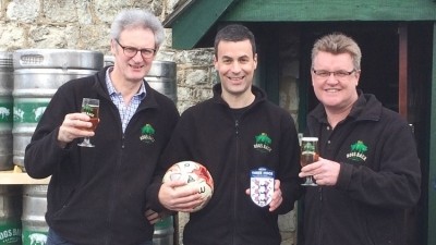 Up for the cup: Hogs Back has brewed 'the perfect drink to celebrate the team’s victories or commiserate over its losses' 
