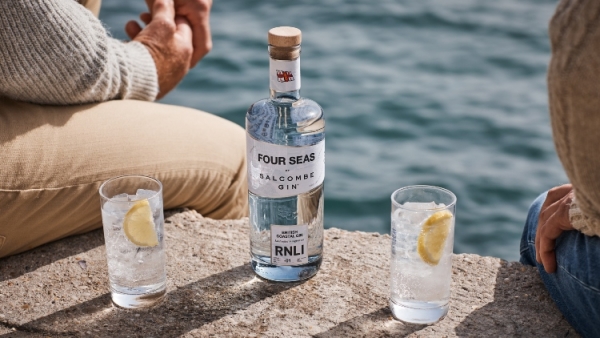 'Four Seas' by Salcombe Gin, £39.50 70cl ABV 40� (bottle and serve hero)
