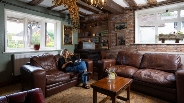 The George at Newnham has a cosy feel inside
