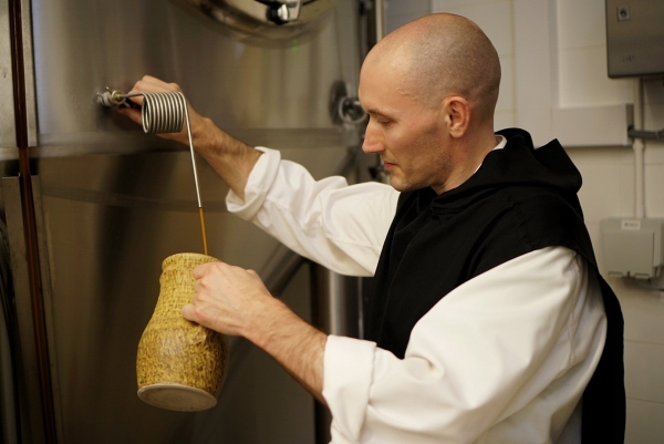 Father Michael is the head brewer of the beer