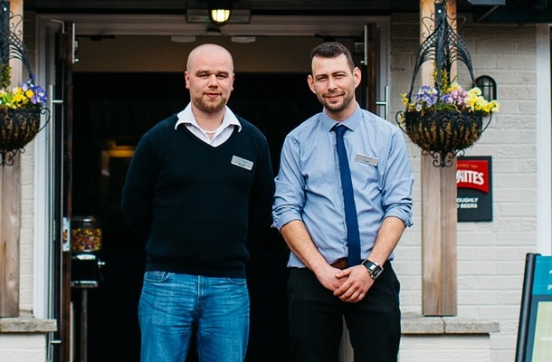 (l-r) Stuart Summer, deputy manager and Carl Palmer, general manager of the Hunters