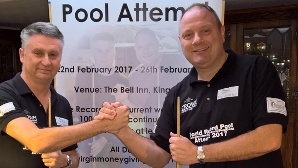 Exhausting and emotional:non-stop pool match for four days breaks world record  