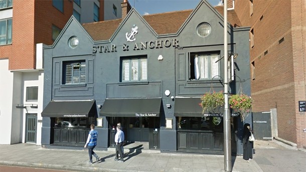 Star & Anchor manager: appalled at "xenophobic" review (Photo via Google Streetview)