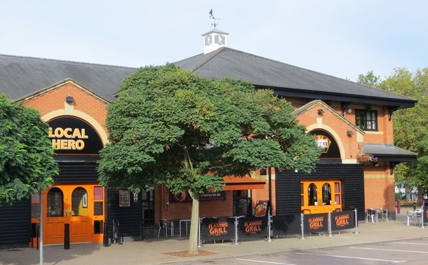 The Local Hero pub located near to Leicester City's home ground
