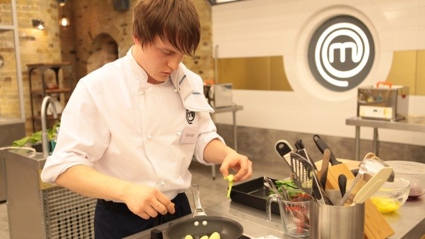 George Allan, sous chef at the Cock, during his appearance on this year's MasterChef: The Professionals