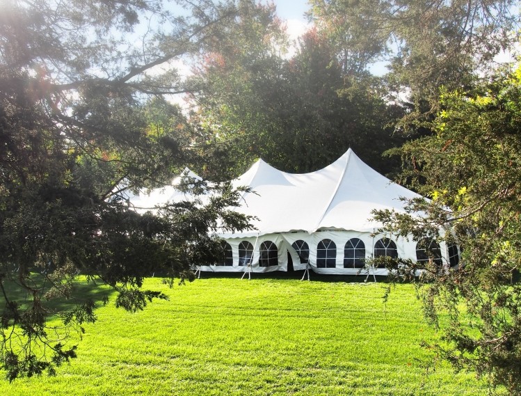 Take advantage: Installing a marquee can provide a suitable outdoor area