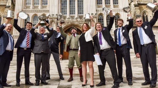 The International Brewing Awards champions celebrate their win at London's Guildhall