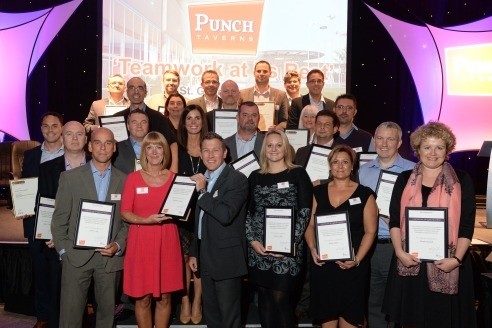 The PDMs receiving their hospitality management certificates at the Punch Company Conference