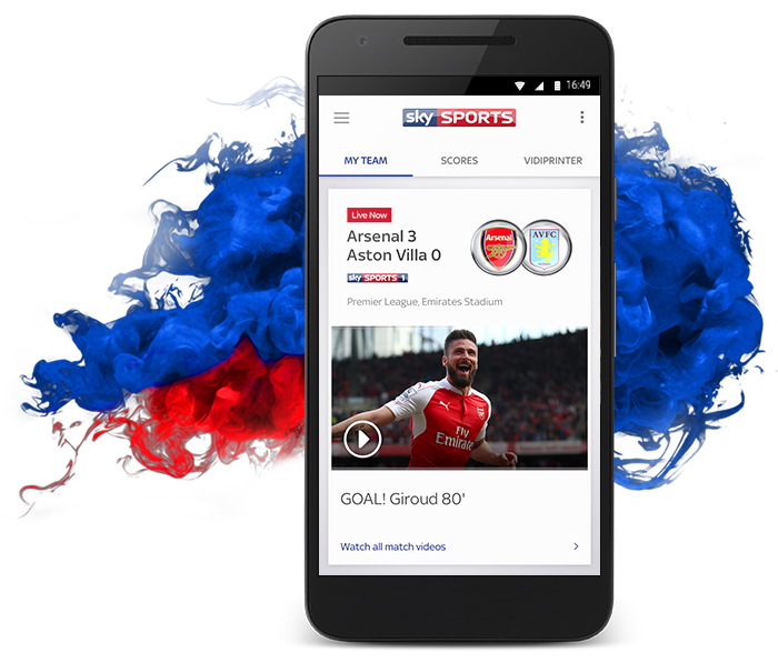 Back of the net: All Premier League goals can now be watched on smartphones in Sky Sports Wi-Fi venues