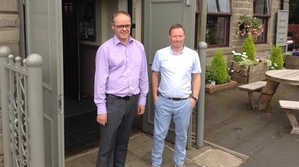 Paul Thompson and Peter Evans, licensees of the Hastings, Northumberland