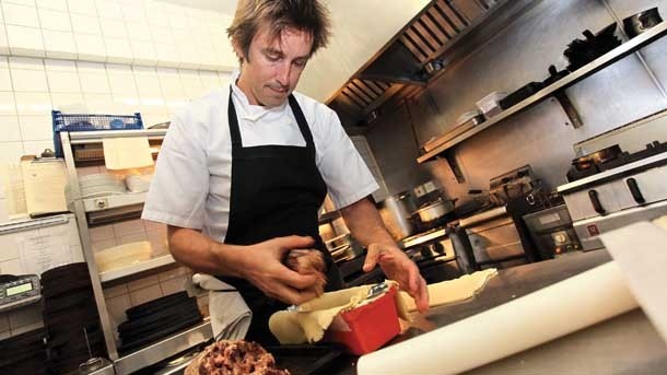 The Parlour's head chef Jesse Dunford Wood makes pork pies (photo by Joe Lord)