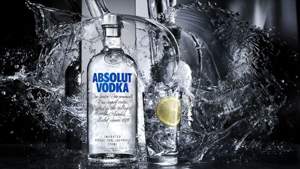 Absolut: new bottle includes a straightened neck and body, and a flattened base