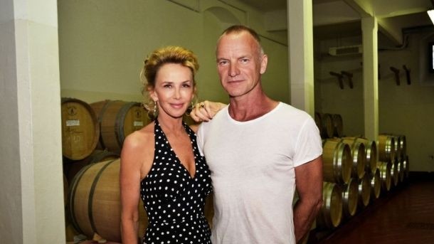 Sting and Trudie: The couple say the wine they create is their "favourite wine"