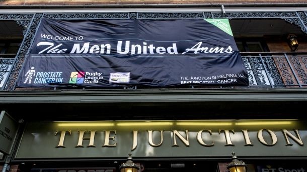 Pubs across the country have been transformed into Men United Arms