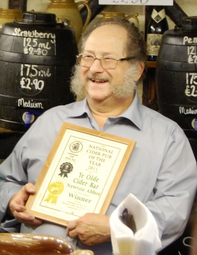 Overjoyed: Ye Olde Cider Bar in Newton Abbot, Devon with award