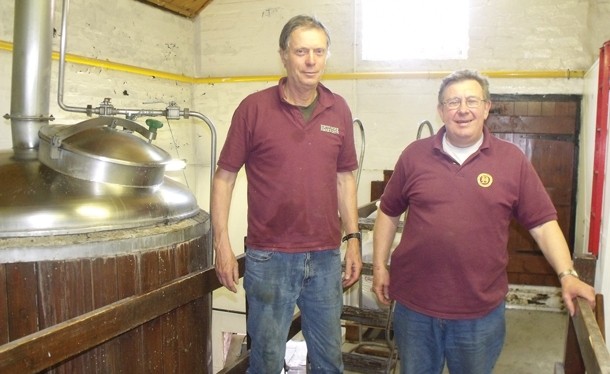 Burton Bridge brewers: Bruce Wilkinson (l) and Geoff Mumford