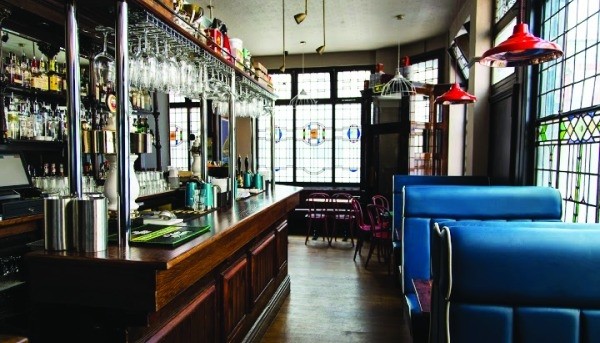 The Church Inn in Birmingham has 'cool seating' such as big blue booths and renovated Victorian toilet seats
