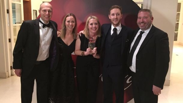 Champions: The Morning Advertiser team with the award